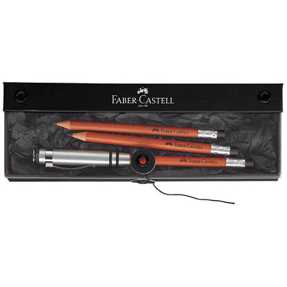 118352 Perfect pencil black gift set by Faber-Castell (brown)