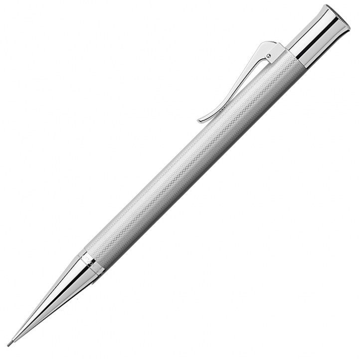 136534 - Rhodium propelling 'Guilloche' pencil by Graf von Faber-Castell