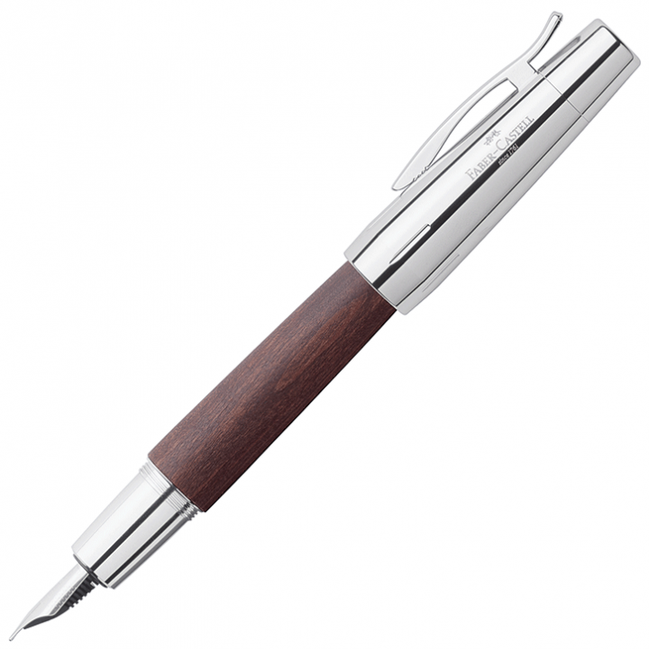 Dark brown E-Motion fountain pen by Faber-Castell.