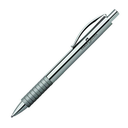 148471 Basic ballpen in shiny chrome finish by Faber-Castell