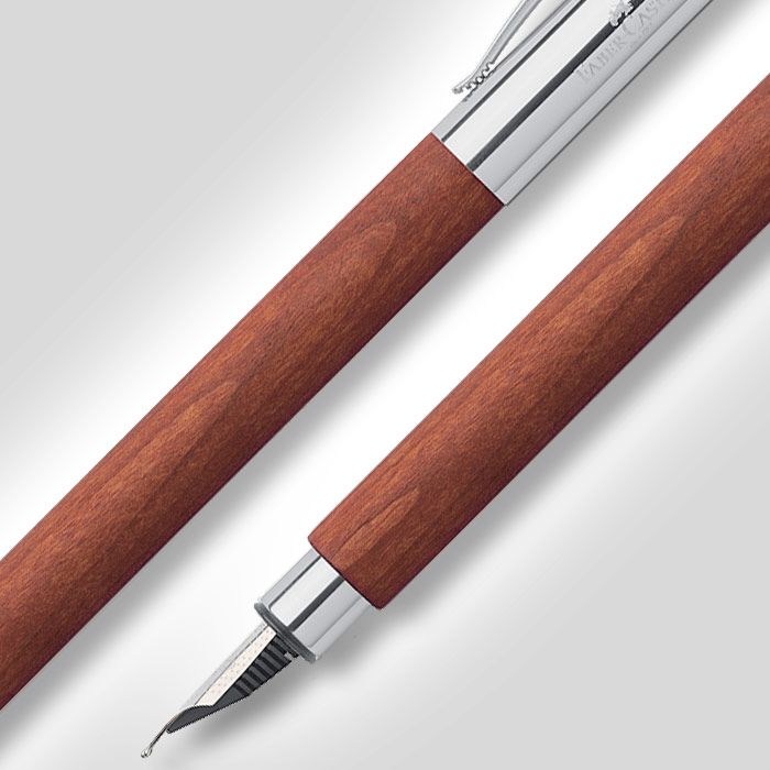 Pear wood Ambition writing instruments by Faber-Castell